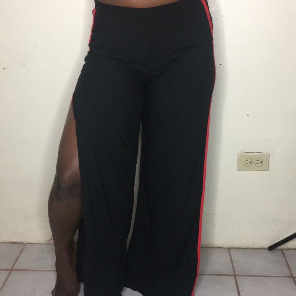 Wide leg pants with Split